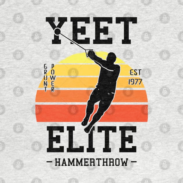 Yeet Elite Hammerthrow Retro Track N Field Athlete by atomguy